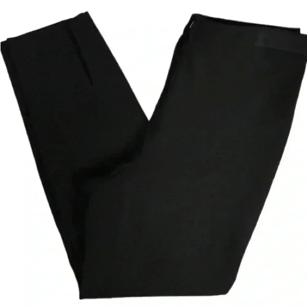 Calvin Klein Women's Black Dress Pants Size 8 Business Straight Leg Front‎ Slit